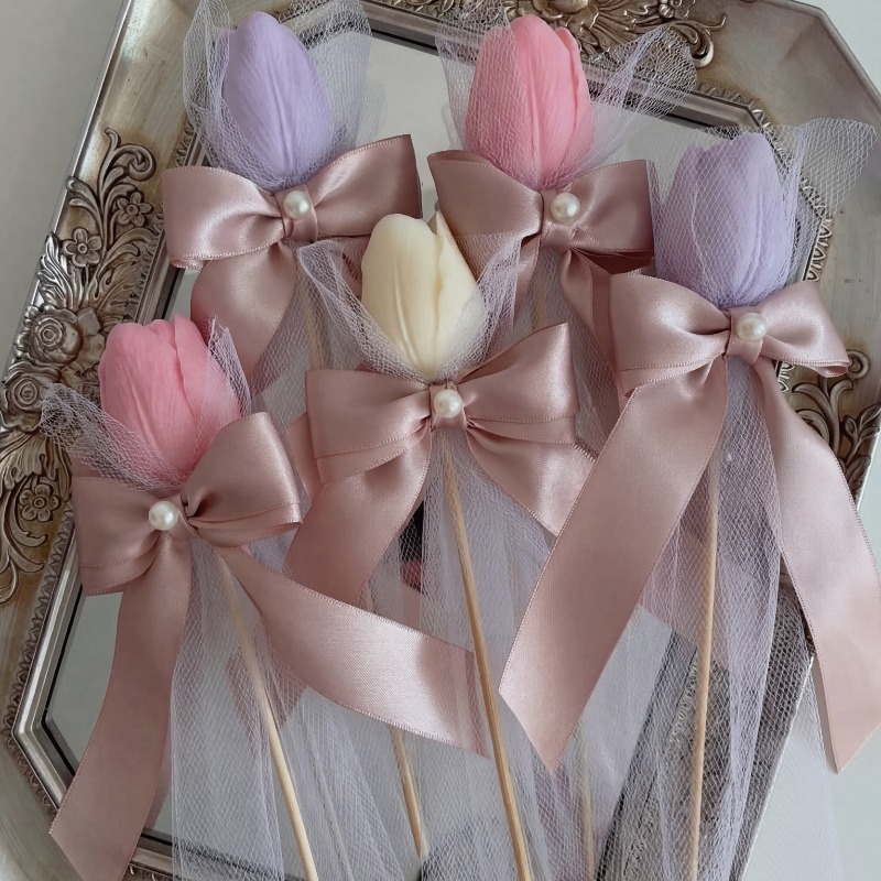 5pcs Tulip Scented Candle on B - đánh giá và giá Silk Candle