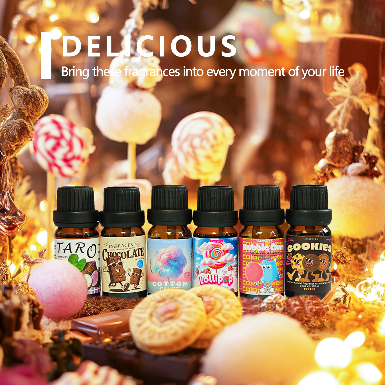 6PC/1Set Delicious Fragrance O - đánh giá và giá Silk Candle