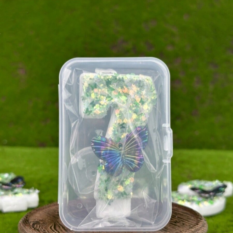 1Pc Green Sequins Number 0-9 B - đánh giá và giá Soy Wax